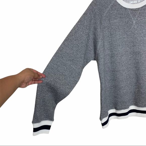Sneak EZ Pullover Crewneck Sweater Navy White S - Picture 3 of 6